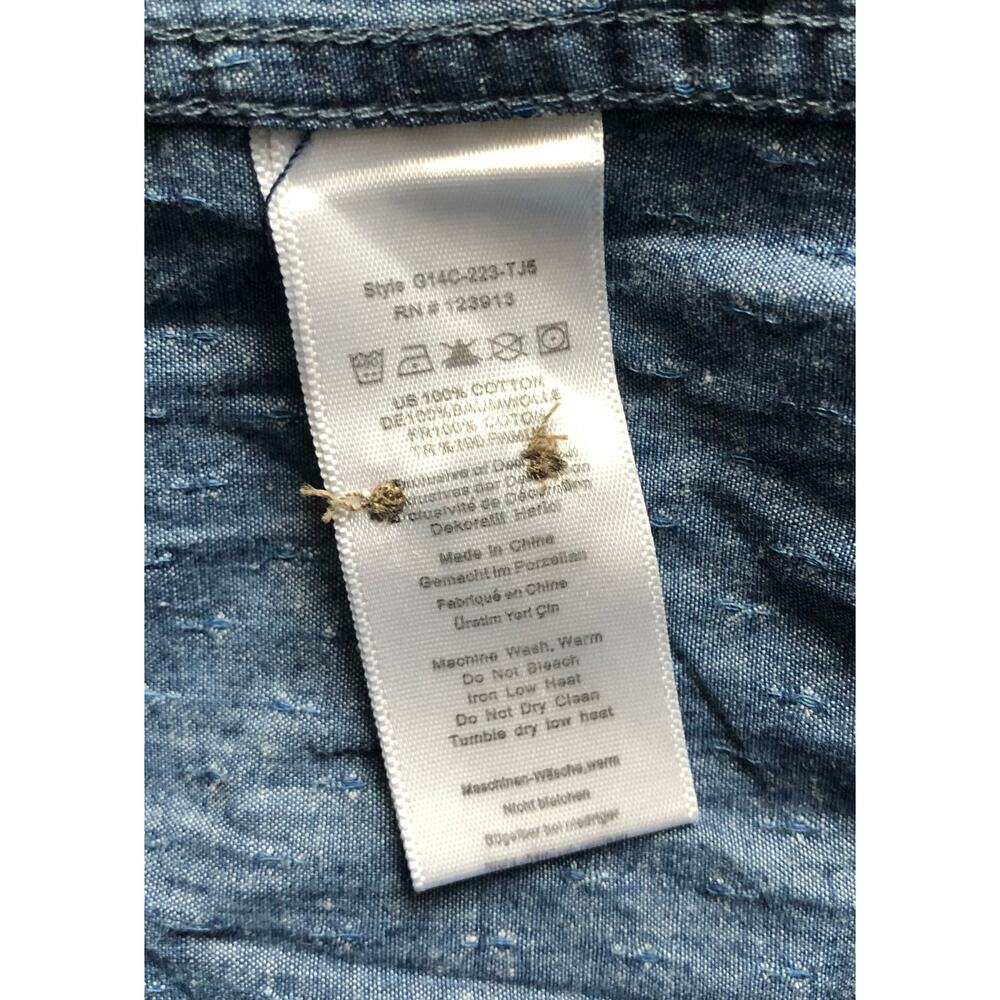 Jachs Girlfriend Women Blue Button Shirt Size Small - Picture 7 of 8